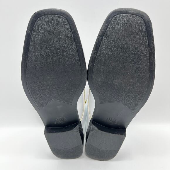 Frederico Leone Genoa White Upper Plain Toe Derby Mens 9.5M Dress Shoes - Picture 7 of 9